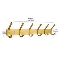 Rose Gold Bathroon Hook 3 4 5 6 Adhesive Aluminum Lavatory Kitchen Key Coat Robe Towel Holder Door Wall Hooks Black Storage Hang