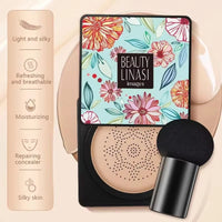 Mushroom Head Air Cushion, CC Cream Natural Moisturizing Foundation Concealer Whitening Oil-Control Makeup Cosmetics BB Cream