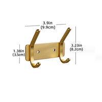 Rose Gold Bathroon Hook 3 4 5 6 Adhesive Aluminum Lavatory Kitchen Key Coat Robe Towel Holder Door Wall Hooks Black Storage Hang