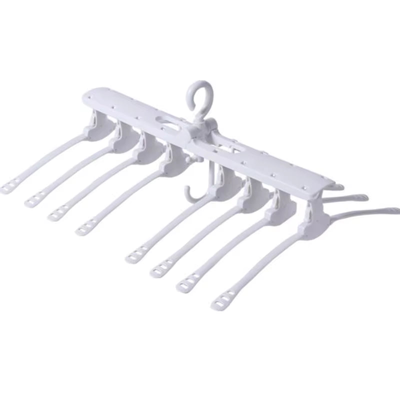 Multi-Function Folding Clothes Hanger Travel Drying Rack Home Non-Slip Windproof Drying Rack Shirt Storage Rack Closet Organizer