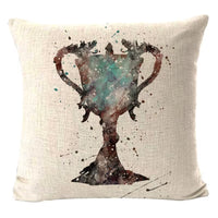 Magic World Hat Pillow Case Magic Dwarf Cup Pillowcase 40X40 Cm Boy Girl Kid Gift Room Aesthetics Sofa Pillow Cover Decorative