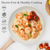 SODAY 12Pcs Pots and Pans Set Non Stick Kitchen Cookware Sets Induction Cookware Nonstick Granite Cooking Set with Frying Pans, Saucepans, Steamer,Dealsforyoudays