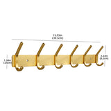 Rose Gold Bathroon Hook 3 4 5 6 Adhesive Aluminum Lavatory Kitchen Key Coat Robe Towel Holder Door Wall Hooks Black Storage Hang
