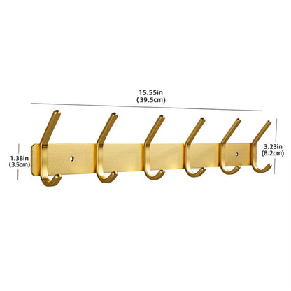 Rose Gold Bathroon Hook 3 4 5 6 Adhesive Aluminum Lavatory Kitchen Key Coat Robe Towel Holder Door Wall Hooks Black Storage Hang