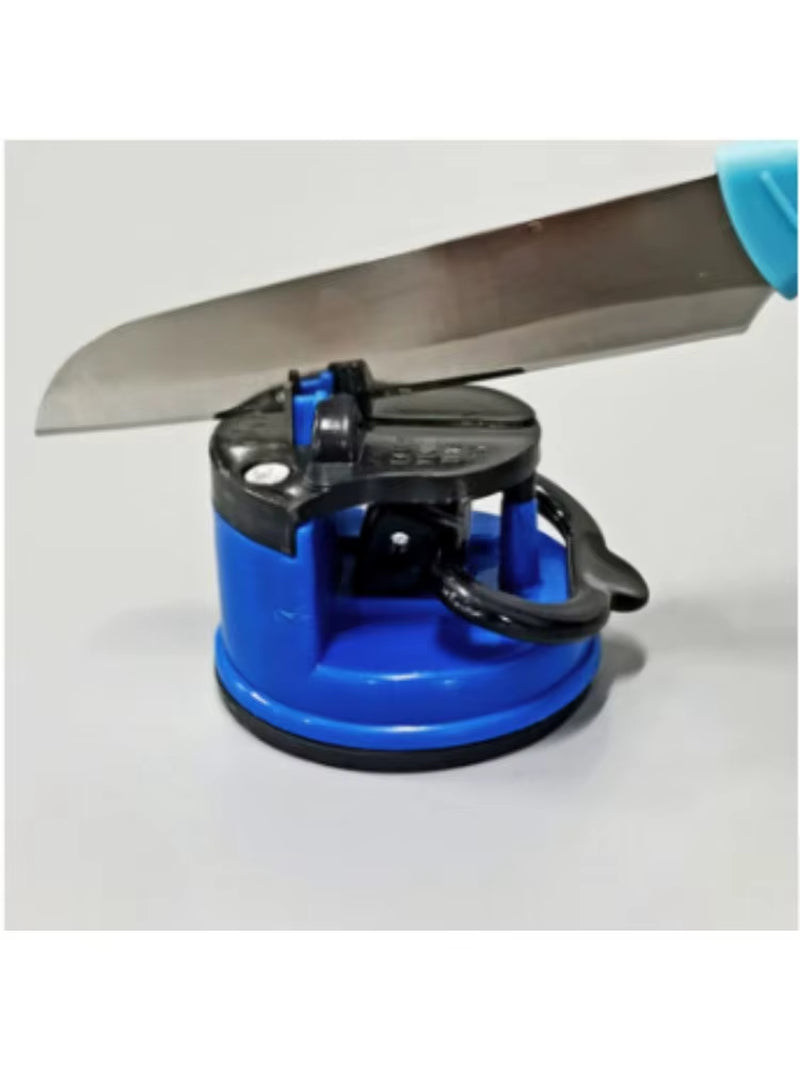 Sharpener-Belt Sucker Portable Suitable for Kitchen Most Blade Types, Knife Sharpeners for Kitchen Knives(Red, Blue)