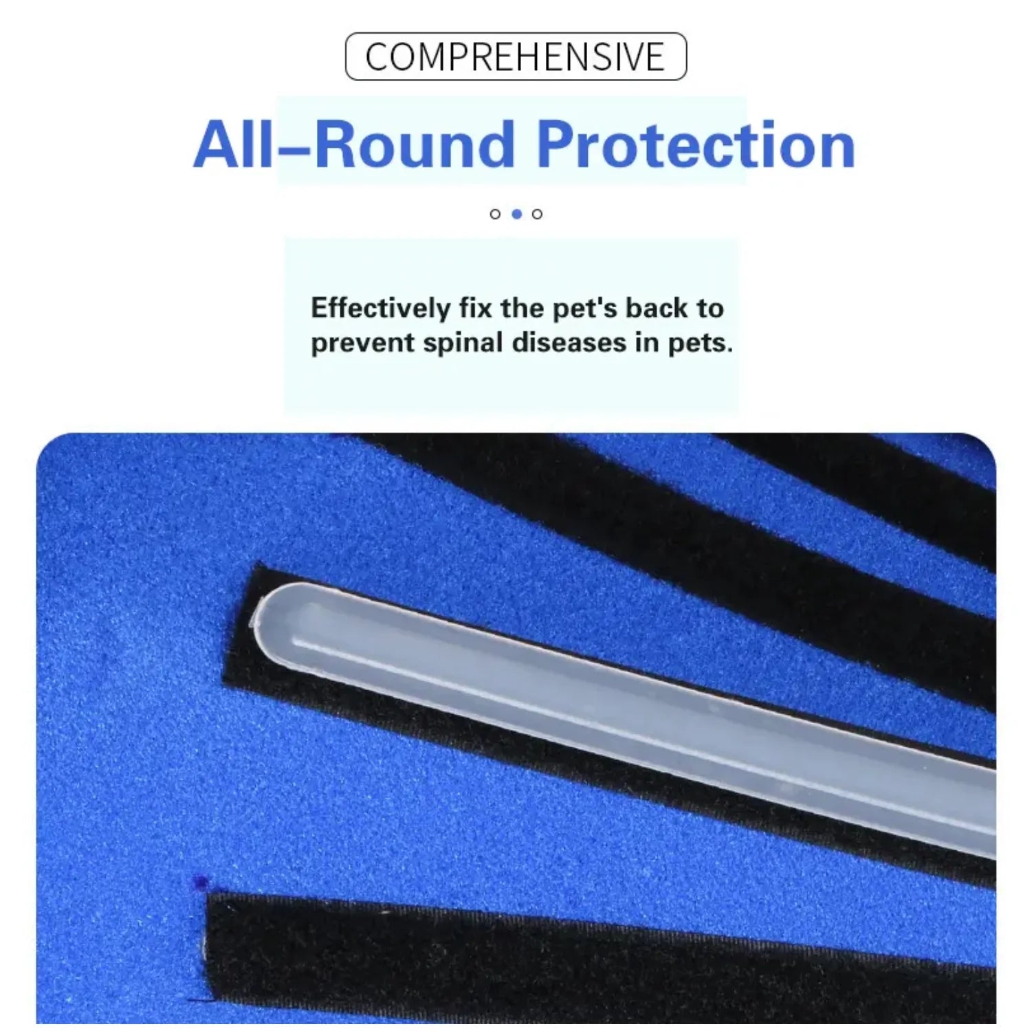 Pet Spine Support Suit - Adjustable Back Brace for Dogs, Posture Correction & Comfort