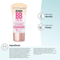 Dream Fresh Skin Hydrating BB Cream, 8-In-1 Skin Perfecting Beauty Balm with Broad Spectrum SPF 30, Sheer Tint Coverage, Oil-Free, Light/Medium, 1 Fl Oz