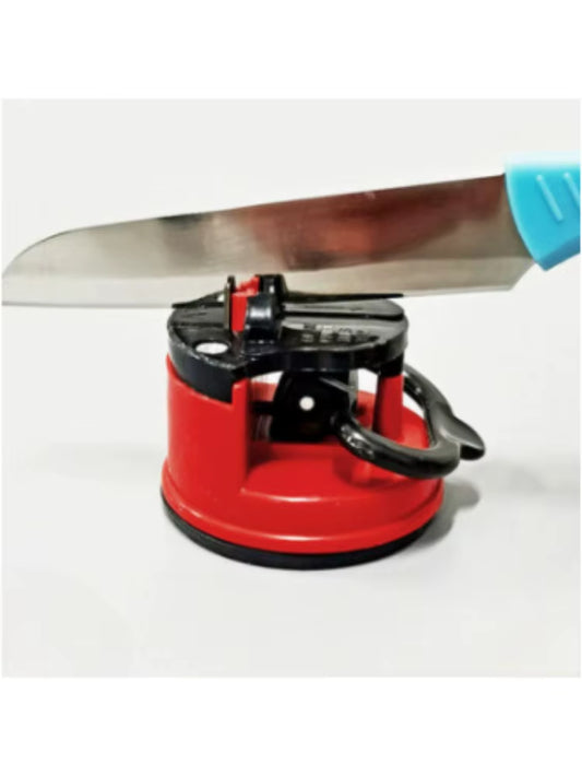 Sharpener-Belt Sucker Portable Suitable for Kitchen Most Blade Types, Knife Sharpeners for Kitchen Knives(Red, Blue)