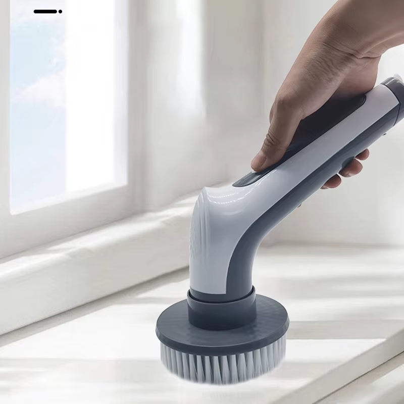 6 in 1 Wireless Electric Cleaning Tool Scrub Brush Window Wall Cleaner Adjustable Cleaning Brush Bathroom Kitchen Cleaning Brush