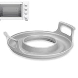 Easy to Clean Microwave Plate Tray Durable PP Anti-Deformed Steam Holder for Bowls, Kitchen Plate Microwave Plates Holder