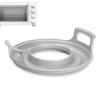 Easy to Clean Microwave Plate Tray Durable PP Anti-Deformed Steam Holder for Bowls, Kitchen Plate Microwave Plates Holder