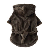Pawdry Hooded Bathrobe – Ultra-Absorbent Towel Pajama for Clean, Comfy Dogs