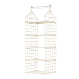 Foldable Hanging Closet Organisers Pajamas Coats Sweaters Sturdy Durable Towels Layered Storage Basket , 2/3/4/5 Tier