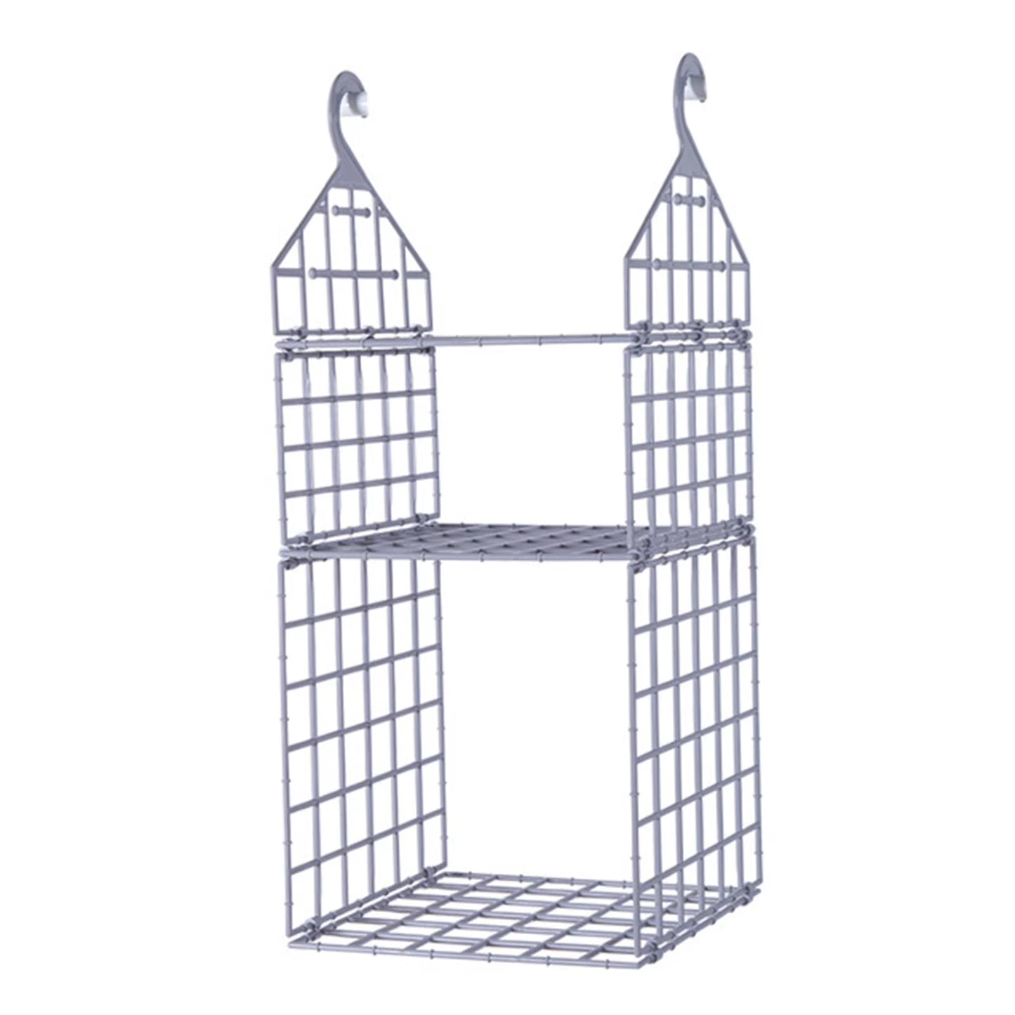 Foldable Hanging Closet Organisers Pajamas Coats Sweaters Sturdy Durable Towels Layered Storage Basket , 2/3/4/5 Tier