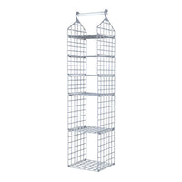Foldable Hanging Closet Organisers Pajamas Coats Sweaters Sturdy Durable Towels Layered Storage Basket , 2/3/4/5 Tier