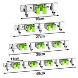 Broom Hook Holder Wall Mount Mop Organizer Holder Stainless Steel Storage Hook Kitchen Bathroom Organization Accessories
