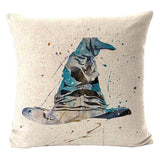 Magic World Hat Pillow Case Magic Dwarf Cup Pillowcase 40X40 Cm Boy Girl Kid Gift Room Aesthetics Sofa Pillow Cover Decorative