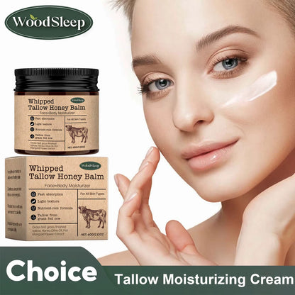 Whipped Beef Tallow Honey Balm Skin Rejuvenating Lightening Dark Skin Improve Rough Dryness Non Greasy Body Moisturizer Cream