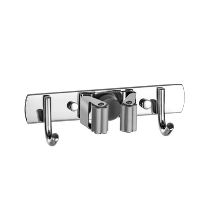 Broom Hook Holder Wall Mount Mop Organizer Holder Stainless Steel Storage Hook Kitchen Bathroom Organization Accessories