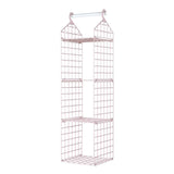 Foldable Hanging Closet Organisers Pajamas Coats Sweaters Sturdy Durable Towels Layered Storage Basket , 2/3/4/5 Tier