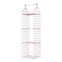 Foldable Hanging Closet Organisers Pajamas Coats Sweaters Sturdy Durable Towels Layered Storage Basket , 2/3/4/5 Tier