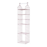 Foldable Hanging Closet Organisers Pajamas Coats Sweaters Sturdy Durable Towels Layered Storage Basket , 2/3/4/5 Tier