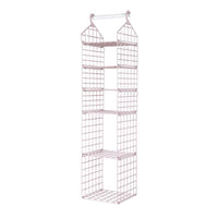 Foldable Hanging Closet Organisers Pajamas Coats Sweaters Sturdy Durable Towels Layered Storage Basket , 2/3/4/5 Tier
