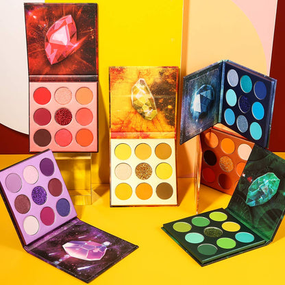 Eyeshadow Palette 54Colors Gemstone Eye Shadow Palette Highly Pigmented Mattes Glitter Shimmers Smokey Cream Powder Blendable Long Lasting Waterproof Colorful Professional Makeup Palette