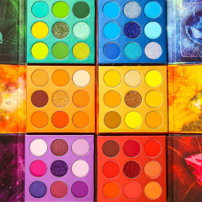 Eyeshadow Palette 54Colors Gemstone Eye Shadow Palette Highly Pigmented Mattes Glitter Shimmers Smokey Cream Powder Blendable Long Lasting Waterproof Colorful Professional Makeup Palette