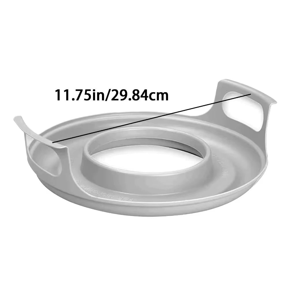 Easy to Clean Microwave Plate Tray Durable PP Anti-Deformed Steam Holder for Bowls, Kitchen Plate Microwave Plates Holder