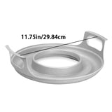 Easy to Clean Microwave Plate Tray Durable PP Anti-Deformed Steam Holder for Bowls, Kitchen Plate Microwave Plates Holder