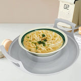 Easy to Clean Microwave Plate Tray Durable PP Anti-Deformed Steam Holder for Bowls, Kitchen Plate Microwave Plates Holder