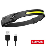 Strong Bald Head Light, Long Endurance Sensing LED, Outdoor Fishing Specific Charging, Super Bright Head Mounted Waterproof Head