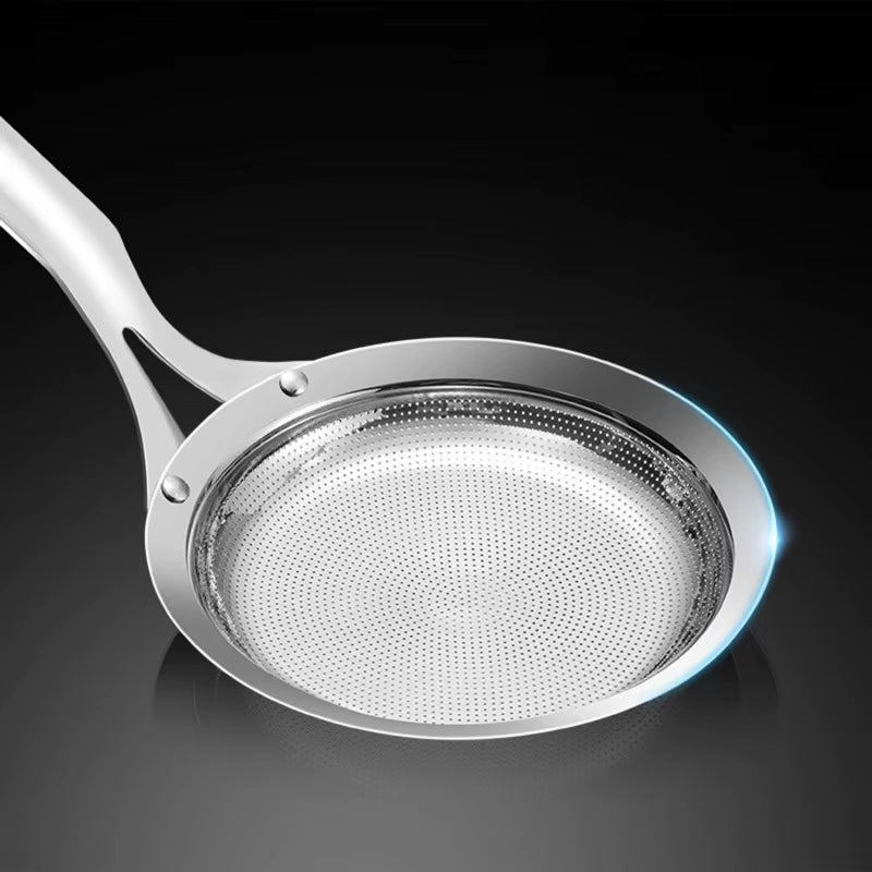 Stainless Steel Skimmer Vegetable Residue Oil Mesh Colander Strainer Soup Pot Small Filter Colander Kitchen Gadgets