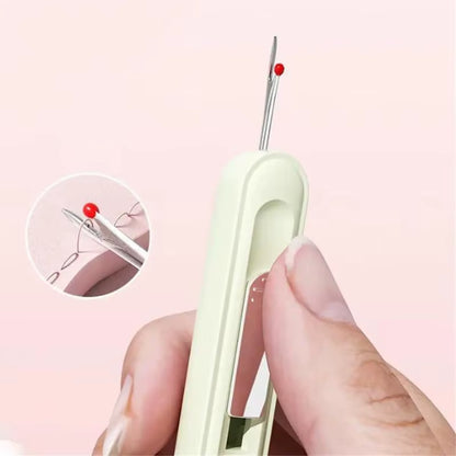 2 in 1 Upgraded Seam Ripper Needle Threader Seam Ripper Double End Design Colorful Sewing Needle Thread Unpicker Sewing Tools