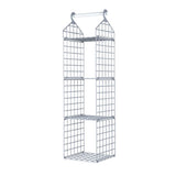 Foldable Hanging Closet Organisers Pajamas Coats Sweaters Sturdy Durable Towels Layered Storage Basket , 2/3/4/5 Tier