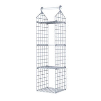 Foldable Hanging Closet Organisers Pajamas Coats Sweaters Sturdy Durable Towels Layered Storage Basket , 2/3/4/5 Tier