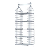 Foldable Hanging Closet Organisers Pajamas Coats Sweaters Sturdy Durable Towels Layered Storage Basket , 2/3/4/5 Tier