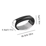 Black Garlic Press Garlic Mashers Manual Ring Garlic Peeler Garlic Beater Stainless Steel Garlic Mashers