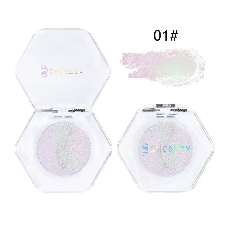 12 Colors Chameleon Glitter Eyeshadow Long Lasting Pearlescent Glitter Shimmer Eye Shadow Colorful Eye Makeup Tint Cosmetics