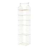Foldable Hanging Closet Organisers Pajamas Coats Sweaters Sturdy Durable Towels Layered Storage Basket , 2/3/4/5 Tier