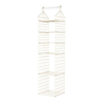 Foldable Hanging Closet Organisers Pajamas Coats Sweaters Sturdy Durable Towels Layered Storage Basket , 2/3/4/5 Tier