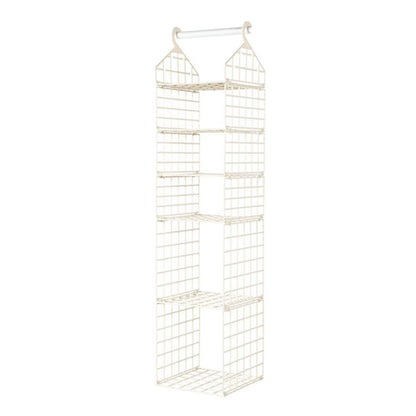 Foldable Hanging Closet Organisers Pajamas Coats Sweaters Sturdy Durable Towels Layered Storage Basket , 2/3/4/5 Tier