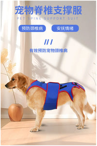 Pet Spine Support Suit - Adjustable Back Brace for Dogs, Posture Correction & Comfort