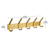 Rose Gold Bathroon Hook 3 4 5 6 Adhesive Aluminum Lavatory Kitchen Key Coat Robe Towel Holder Door Wall Hooks Black Storage Hang