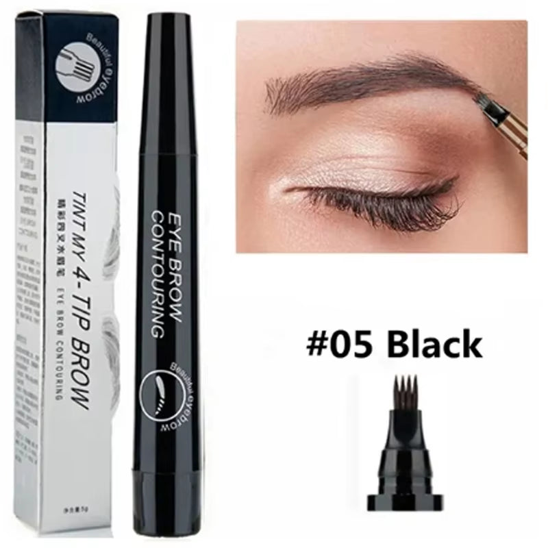4 Point Eyebrow Pencil Maquillajes Para Mujer Waterproof Liquid Eyebrow Pen Makeup Long Lasting Makeup Microblade Brow Pencil