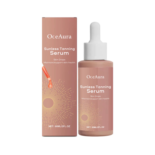 Herbal Sunless Tanning Lotion Serum Promote Melanin Production Natural Bronzer Darker against Sunburn Self Tanner Drops Liquid