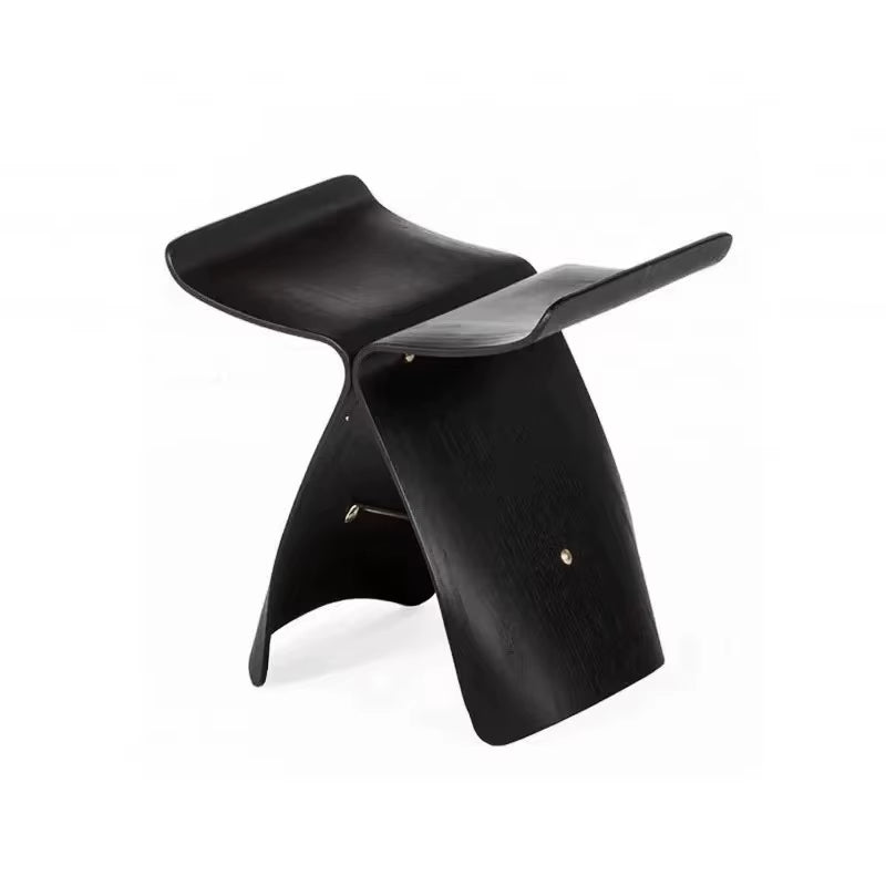 Butterfly Stool Shopping Mall Low Bentwood Stool Ottoman Good Selling Small Butterfly Stool Curved Wooden Stool