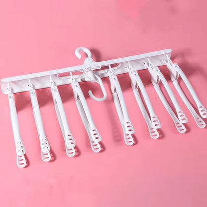 Multi-Function Folding Clothes Hanger Travel Drying Rack Home Non-Slip Windproof Drying Rack Shirt Storage Rack Closet Organizer