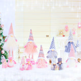 Christmas New Products Telescopic Pole Faceless Doll Window Christmas Decoration Supplies